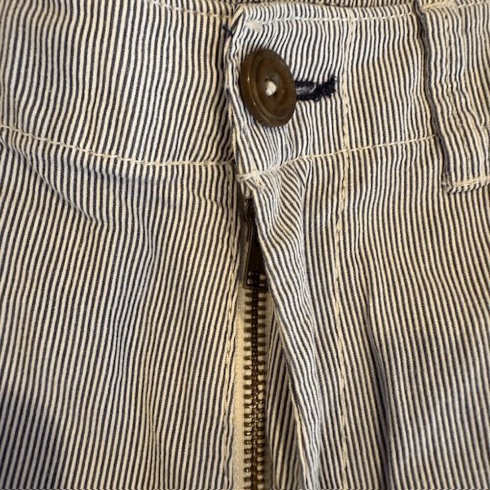 American Eagle Classic Flat Front Seersucker Shorts‎ Blue White 31 - Picture 5 of 16
